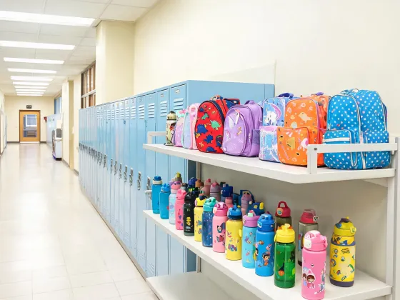 School bottle lineup